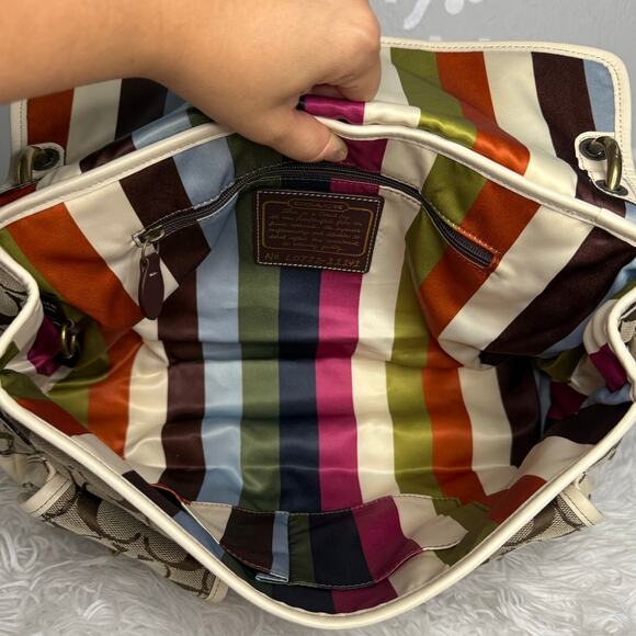 y2k COACH Legacy 2007 Leigh Turnlock Shoulder Bag - Picture 9 of 16